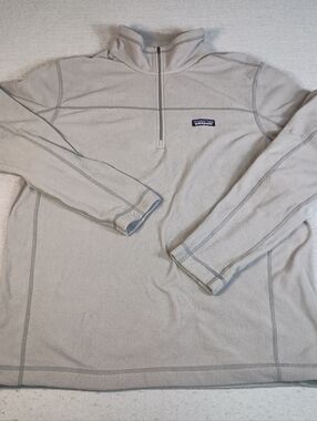 Patagonia Micro D Pullover Fleece 1/4 Zip Lightweight Men's L Hiking Outdoors